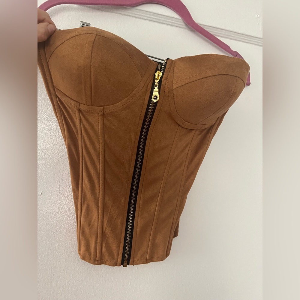 Beige corset top